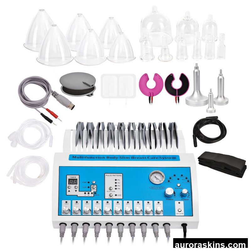 Aurora Skins Muscle Stimulator for Weight Loss RUS Wave Electrical Stimulation Aurora Skins Cupping, Breast Vacuum Therapy Buttock Lifting