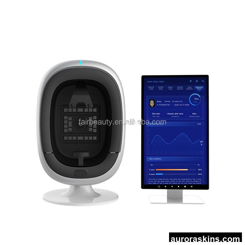 2025 AI New Technology Portable 3D Skin Analyzer Detector Tester Hair Analysis Machine Breast Enlargement with Tablet Included