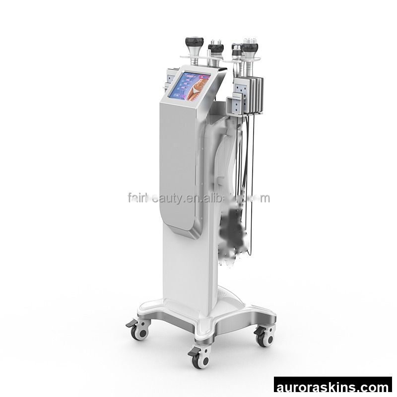 Aurora Skins VertIical Newest 6in1 Cavitation Vacuum Radio Frequency RF Lipolaser Slimming Lose Weight Machine