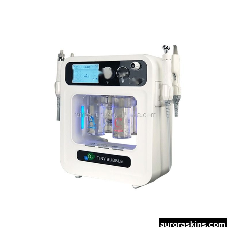 Professional High Quality 4 in 1 H2 O2 Blackhead Remover Vacuum Facial Aqua Peel Machine for Deep Cleaning