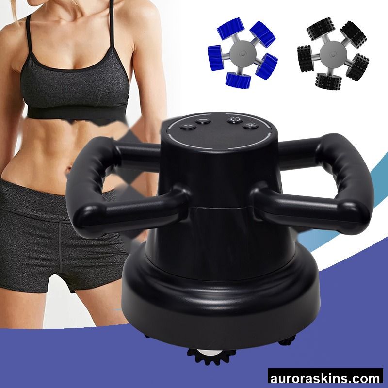 Portable Home Use Roller 360° Rotating Roller Massage Lymphatic Drainage Slim Cellulite Removal Body Shape Massage Device