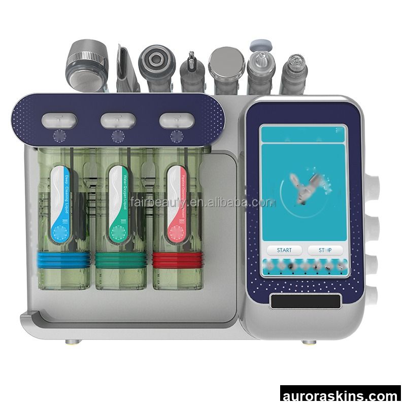 Portable Water Peeling Hydrodermabrasion Oxygen Jet Facial Beauty Machine for Skin Rejuvenation
