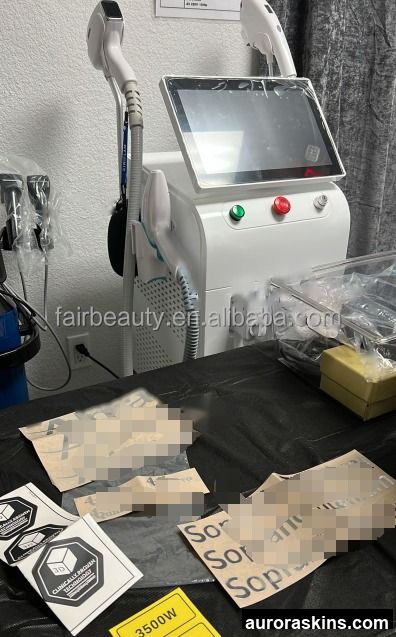 Aurora Skins a 4in1 Skincare Soprano 808 755 1064 940nm Hollywood Peel RF Titanium Homeuse Spa Beauty Remove Hair Screen Machine Diode