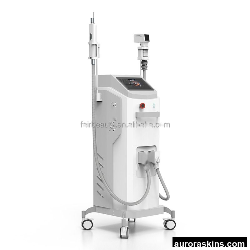 A 2in1 Vertiical OPT Broad Spectrum Beauty Machine Hair Removal Skin & Rejuvenation Machine with 2 OPT Handles