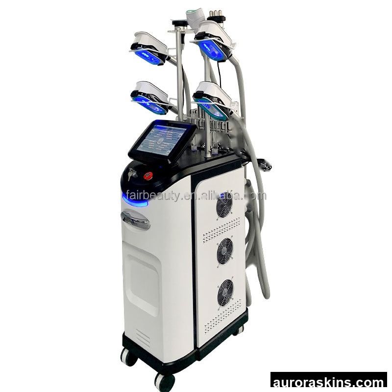 New 9 1 360 Cryo Slim Aluminum Vacuum Body Shaping Machine 5 Cryo Handles Fast Slimming Cellulite Reduction Lyophilized Powder