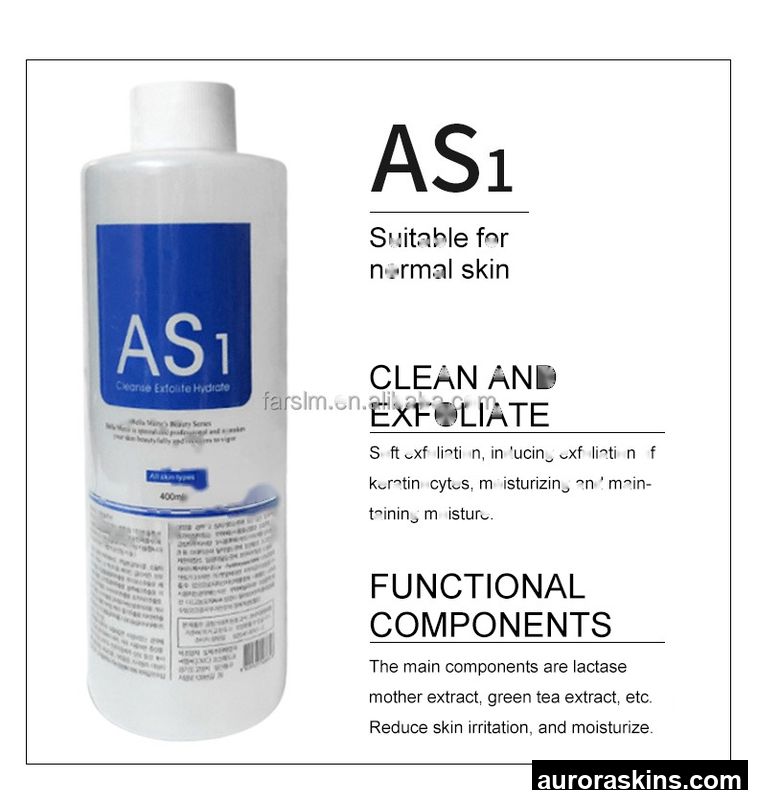 Portable Facial Aqua Serum AS1 SA2 AO3 Solution for Dermabrasion Jet Water Oxygen Machine
