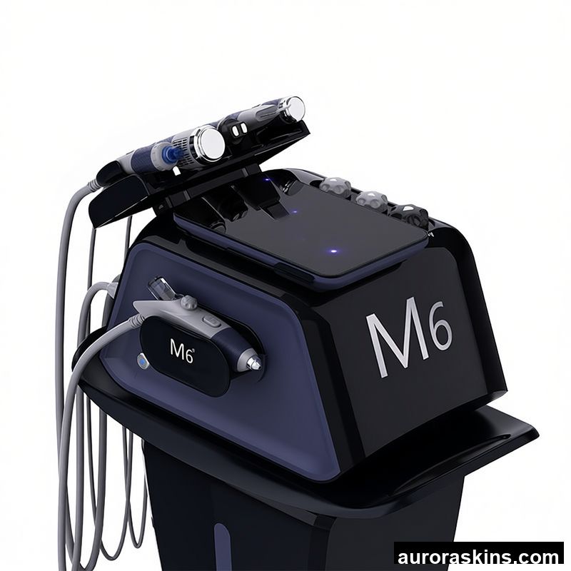 Aurora Skins 6in1 Hydrogen Facial Skincare RF Microcurrent Dermarbration Meso Cleaner Injection Cold Hammer Aqua Beauty Spa Salon