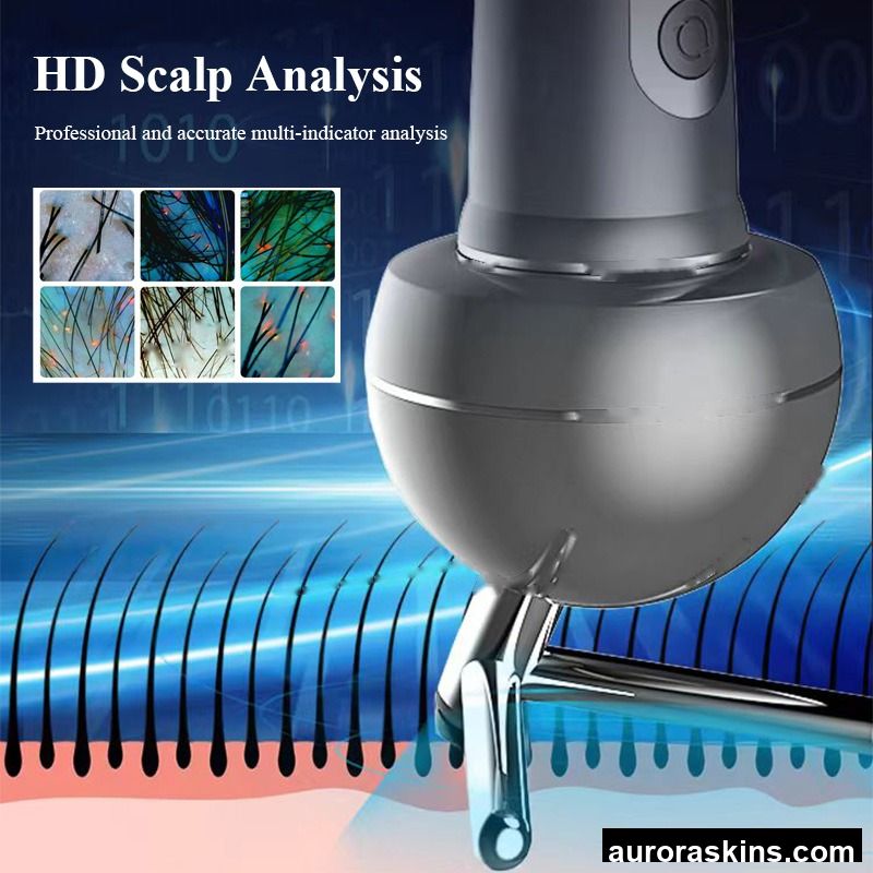Professional X5PRO AI Facial Skin Analysis Device 9Spectral Image Scalp Microscope Acne Pigment Sensitivity Tester Skin Detector
