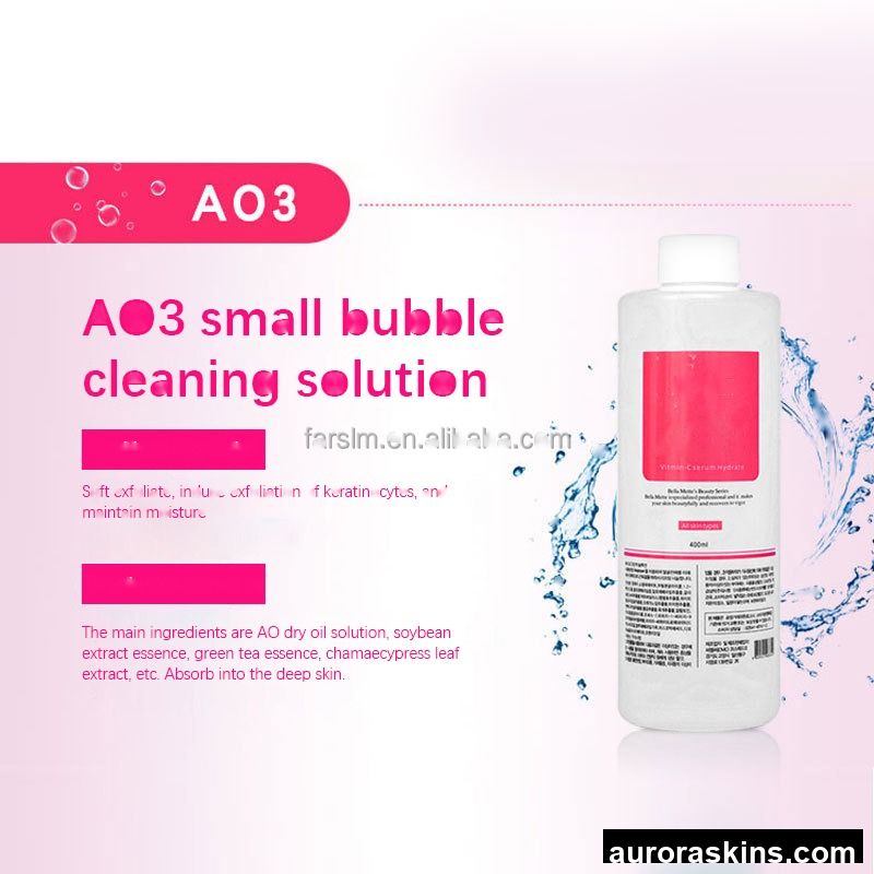 Portable Facial Aqua Serum AS1 SA2 AO3 Solution for Dermabrasion Jet Water Oxygen Machine