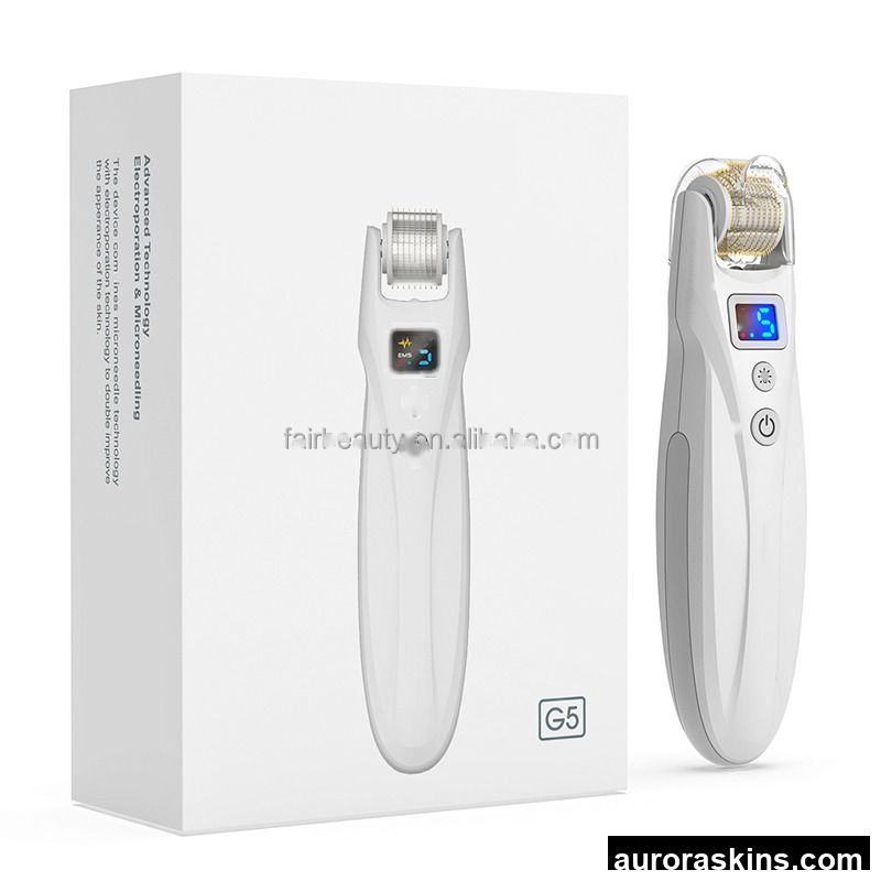 Professional Bio Microneedling Roller System G5 Micro Derma Roller Vibration Facial Lifting Device
