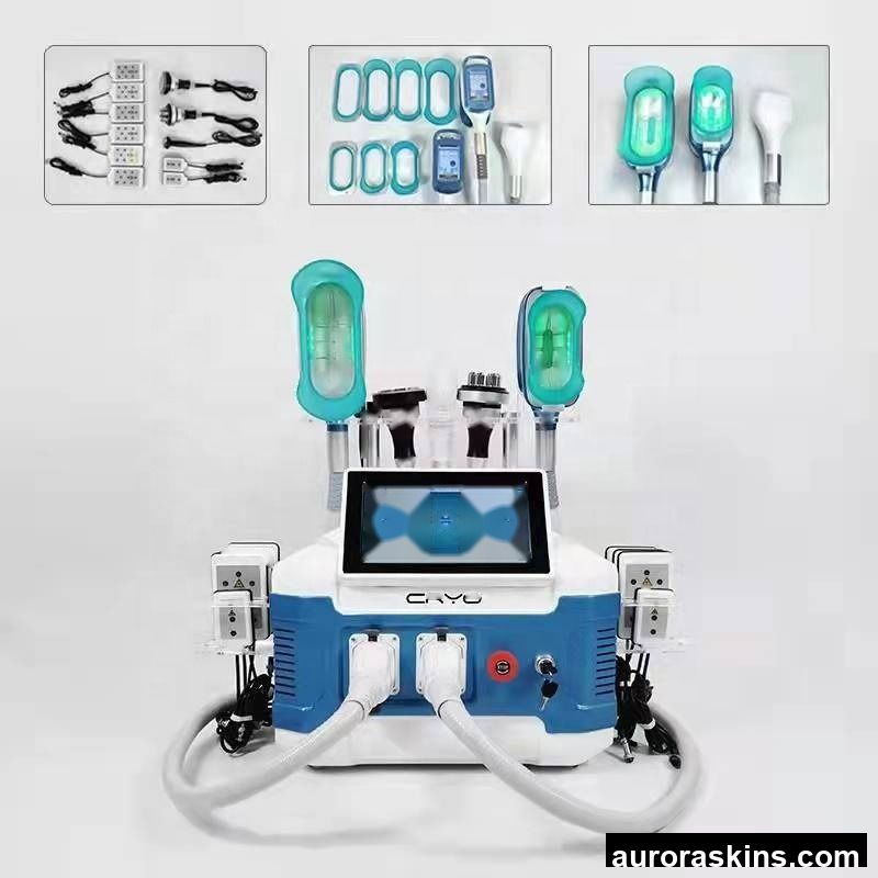 2022 New Portable Cryo 360 Cool Body Sculpting Vacuum Cavitation Cryo Therapy Vacuum Slimming Fat Freezing 5 Handles Machine
