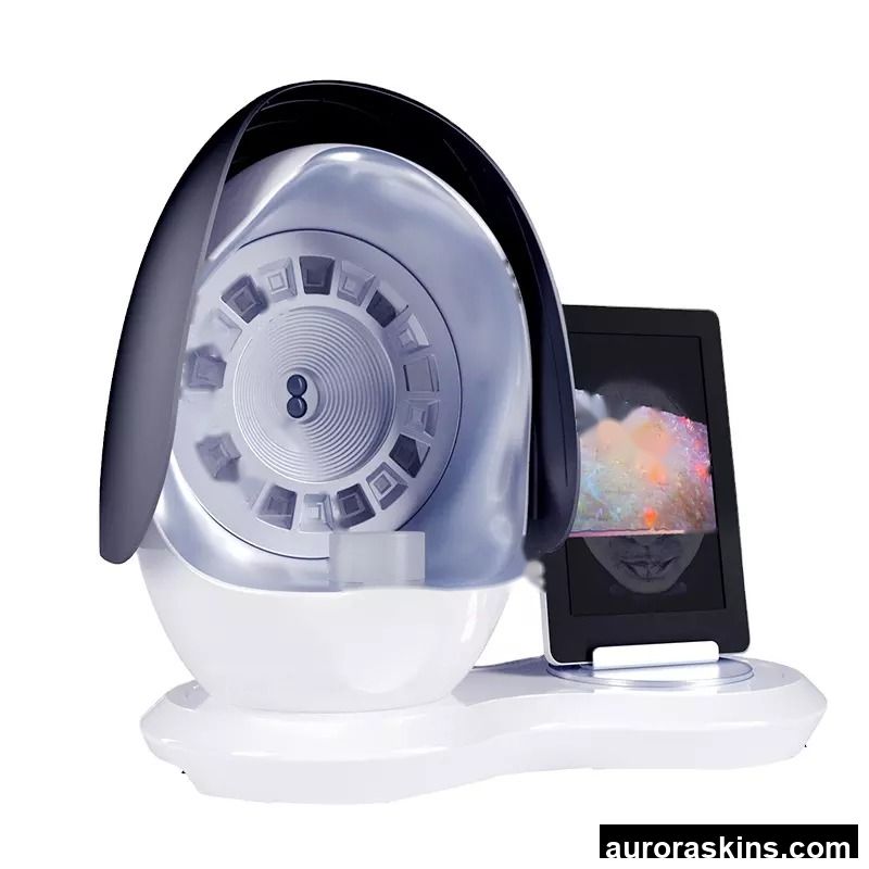For Test 3D Mirror Face Skin Analyzer System Handheld Facial Portable 8 Spectrum Digital Skin Uv Skin Analyzer Machine