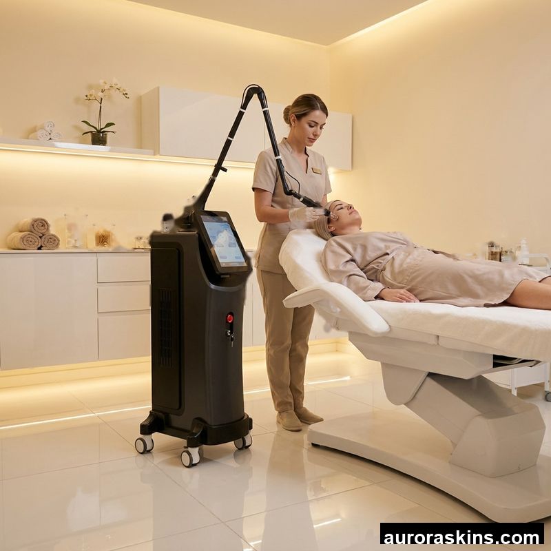 a CO2 Scar Repair Acne Treatment Salon Machine CO2 Stretch Mark Removal Surgical Vagina Tightening Fractional