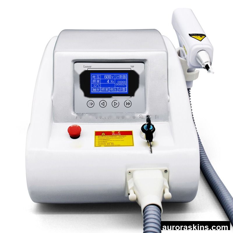 Portable Stainless Steel Tattoo Removal Nd Yag Machine with IPL+RF for Commercial Beauty Salons-Skin Rejuvenation Aurora Skins FR-601
