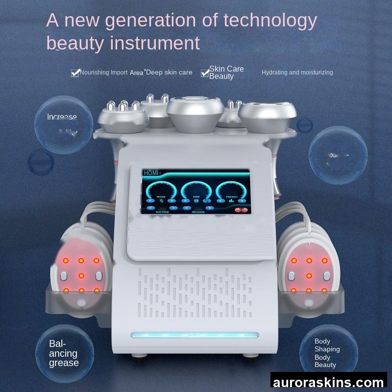 80K Cross-Border Multi-Pole Negative Pressure Massage Six-In-One Slimming Guide Instrument with Dredge Scrape for Beauty Care