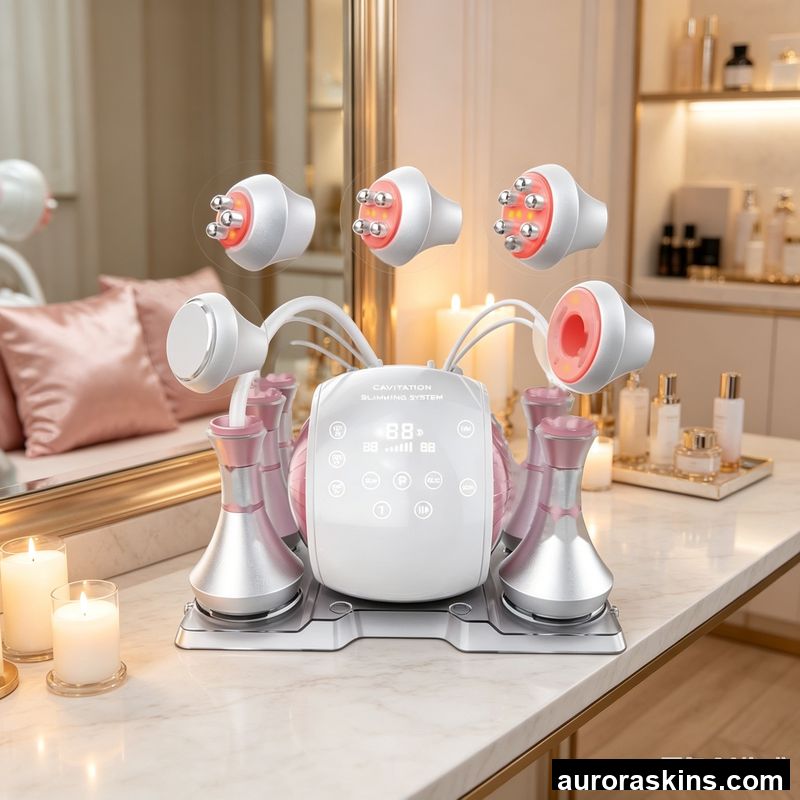 Fits in a Suitcase Five Handles Pink Funny Salon Use Body Slim Instrument 80K Lifting Eye Care Fat Loss 658nm Skin Tightening