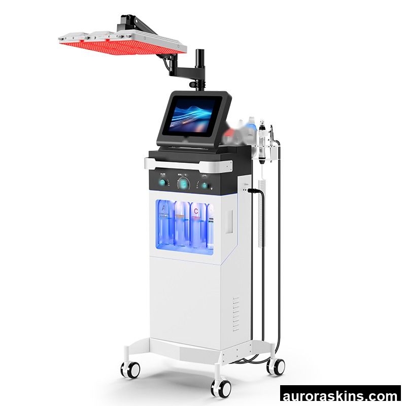 11-in-1 Professional Bio Light Therapy Oxygen Jet Peel Skin Rejuvenation Facial Care Beauty Machine for Salon