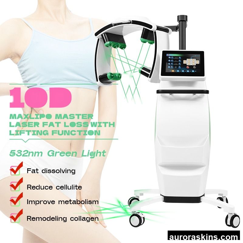 532nm Green Light Luxmaster Slim Muscle Stimulation 10D Therapy Fat Removal Machines Lipo No Pain Body Slimming Machine