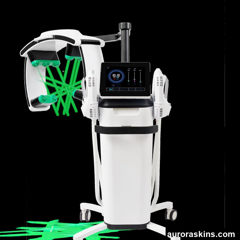 Aurora Skins Upgraded Non-Invasive 10D 532nm Emerald Green Gem Lipolysis Machine Fat Burning Machine with Red Light Custom Available