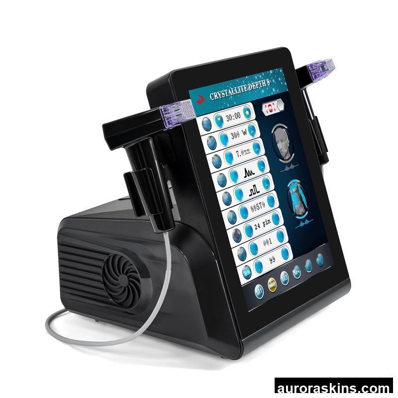 Cross-Border Desktop Gold RF Microcrystalline Beauty Instrument 8 Depth Lift for Salon Use Export Product