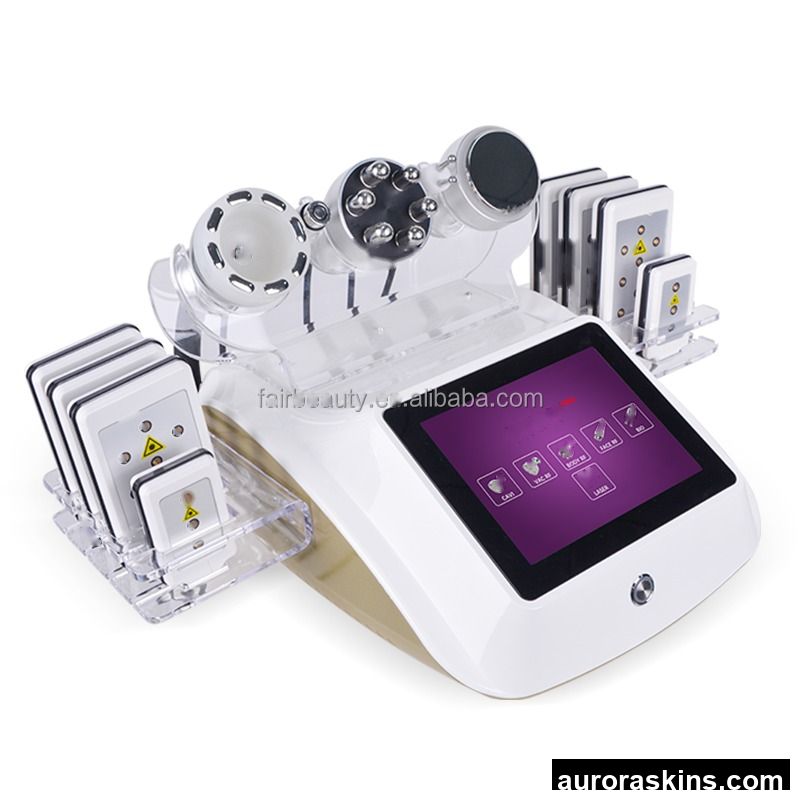 Aurora Skins 6in1 40/ 80k CAVI Desktop Cavitation RF Slimming SkinTight Vacuum Suction Firming Machine