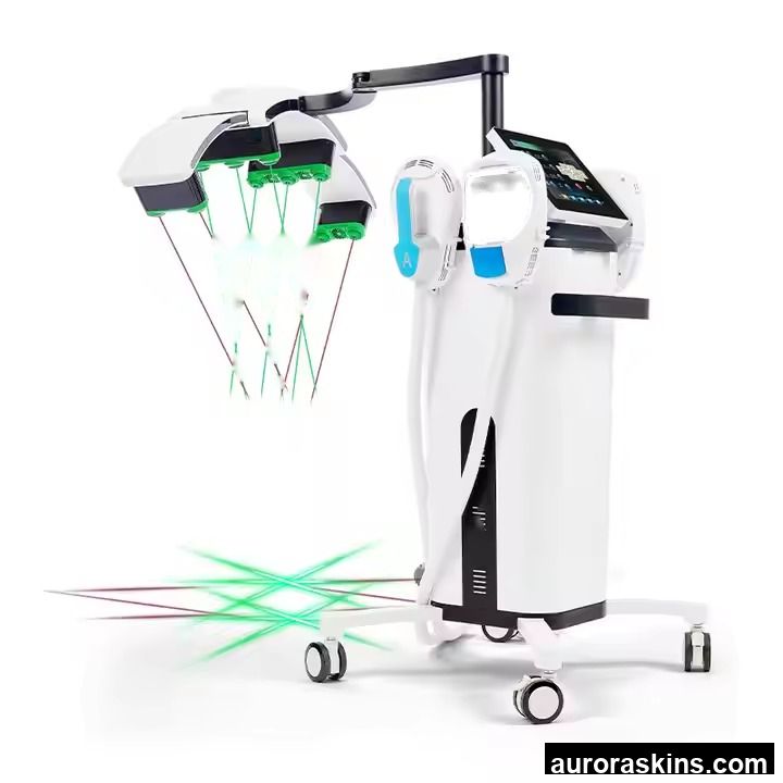 Aurora Skins Upgraded Non-Invasive 10D 532nm Emerald Green Gem Lipolysis Machine Fat Burning Machine with Red Light Custom Available