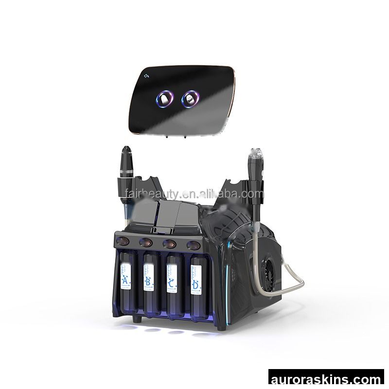 Newest 360 Vortex Suction Dermabrasion 2-in-1 Skin Cleaning Infusion Machine for Face Peeling Skin Rejuvenation