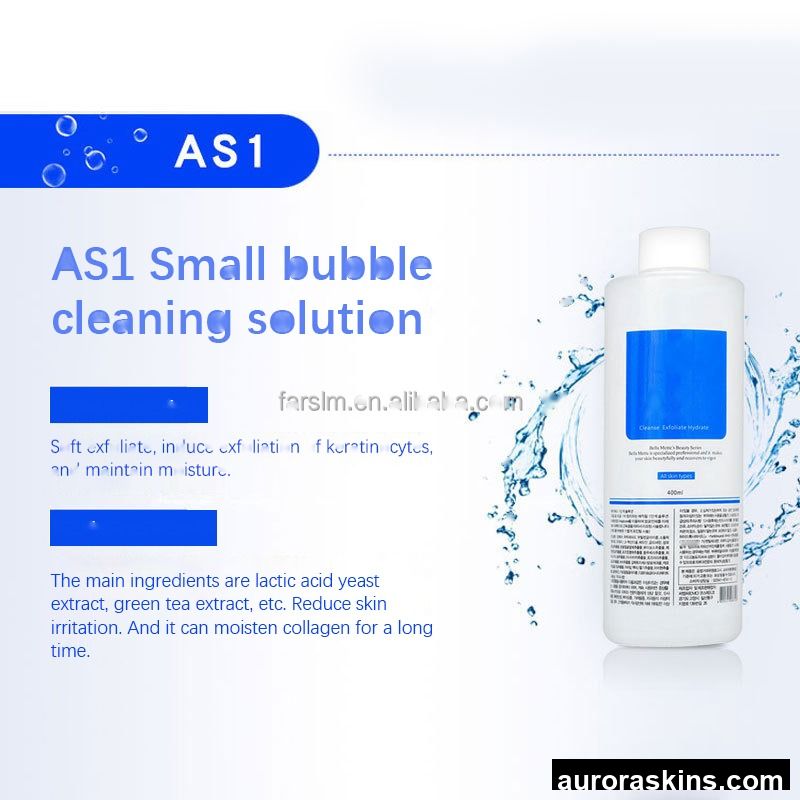Portable Facial Aqua Serum AS1 SA2 AO3 Solution for Dermabrasion Jet Water Oxygen Machine