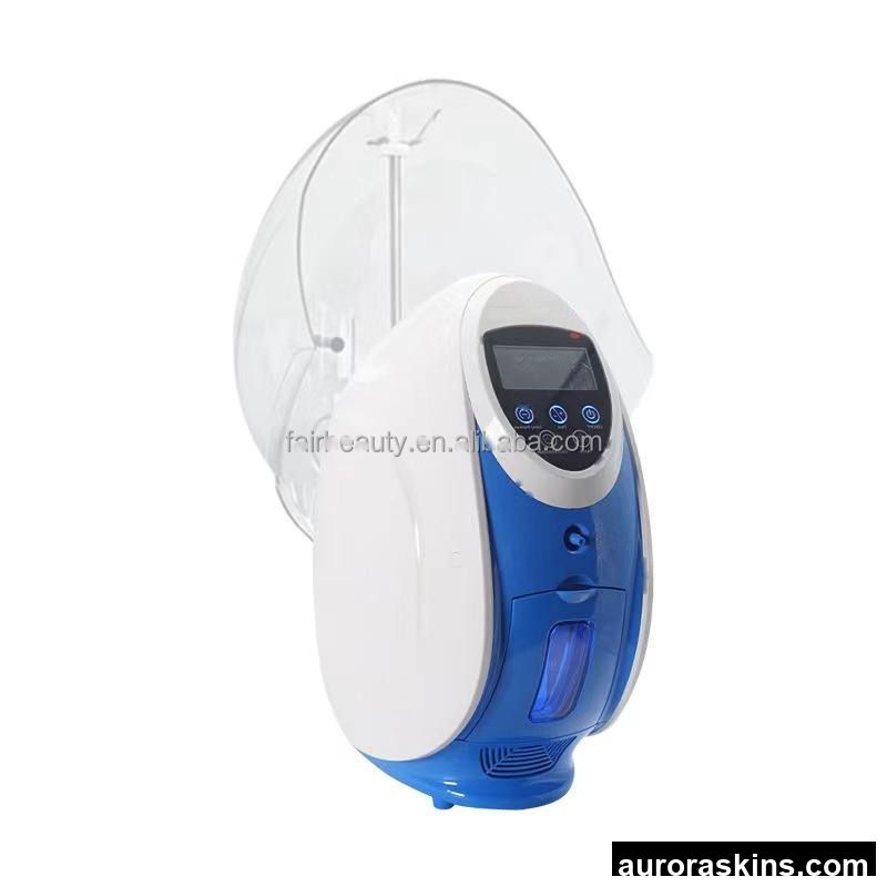 2024 Newest O2to Derm Skin Care Facial Equipment Oxygen Jet Peel LED Oxygen Spray Therapy Mask Facial Cleaning Breast Massager